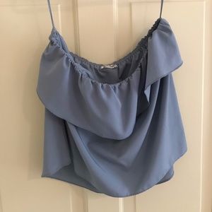 Free People Strapless Top in Slate